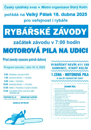 Rybářské závody 2025